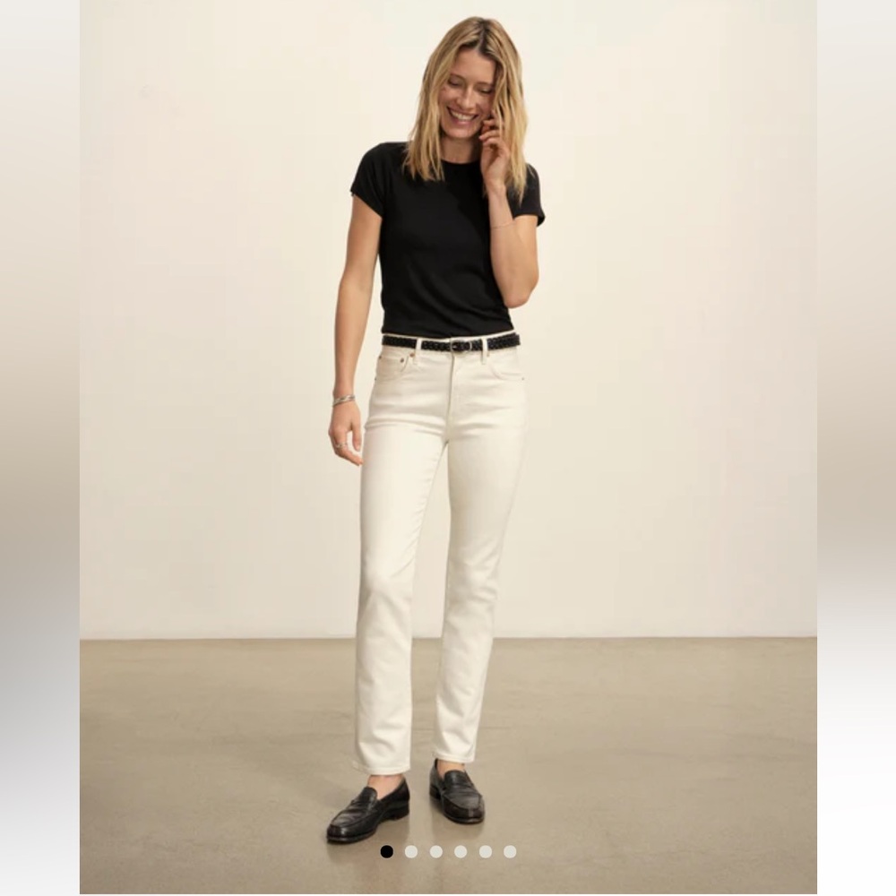 Buck Mason Women’s Natural Cigarette Jeans Stretch Ridge Twill Size 26